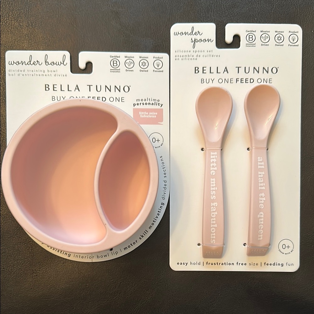 Bella Tunno Pink Baby Feeding Set